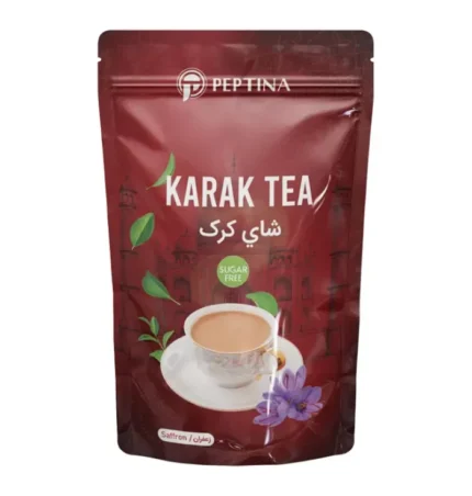 پاکت 500 گرمی پودر چای کرک زعفرانی پپتینا برای استفاده بیشتر
