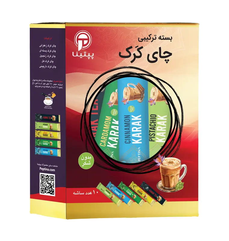 بسته ترکیبی چای کرک پپتینا - طعم‌های خوشمزه و طبیعی در هر فنجان