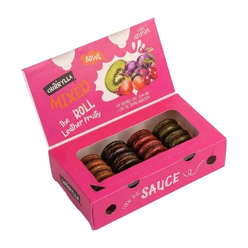cherila-macaron-shaped-fruit-leather لواشک طرح ماکارون چریلا – 350 گرم - Image 1